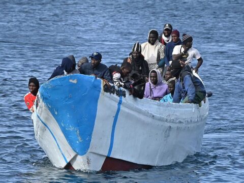 Baby born on migrant boat heading for Spain's Canary Islands