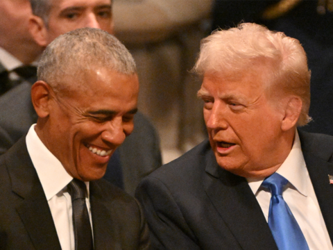 Trump and Obama share friendly moment at Carter's funeral, lights up social media